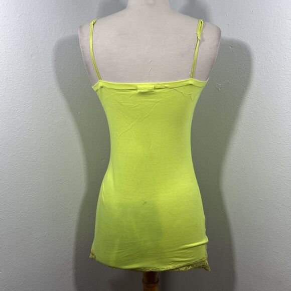 Zanana Outfitters Tank Top Womens M Lime Lace Trim Camisole Feminine Fairy Y2K - Picture 3 of 8